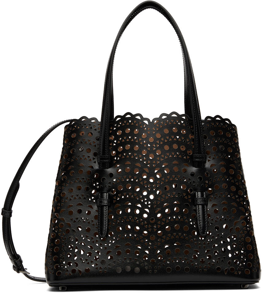 

Черная сумка через плечо Mina 25 ALAÏA