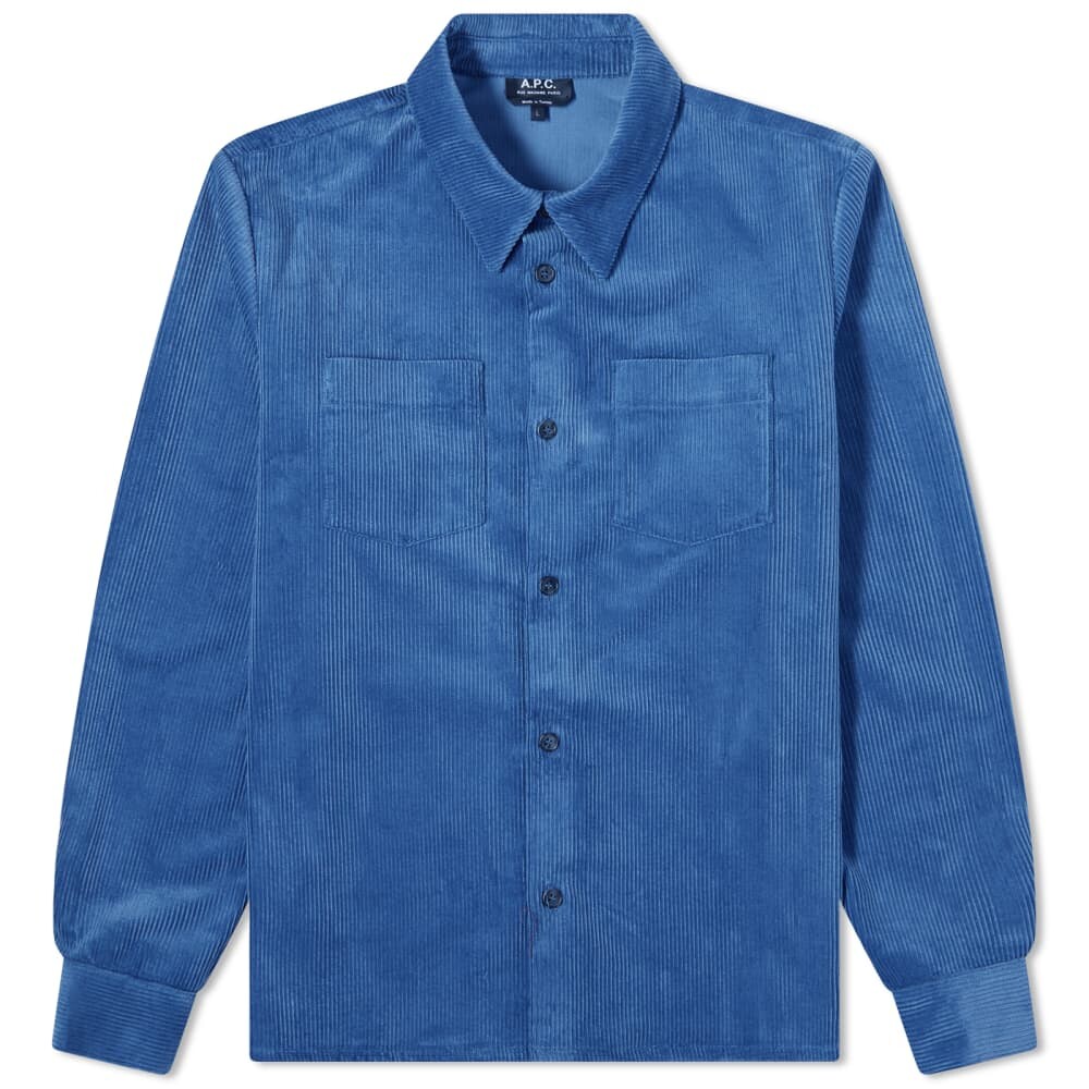 

A.P.C. Джо Вельветовая рубашка, синий
