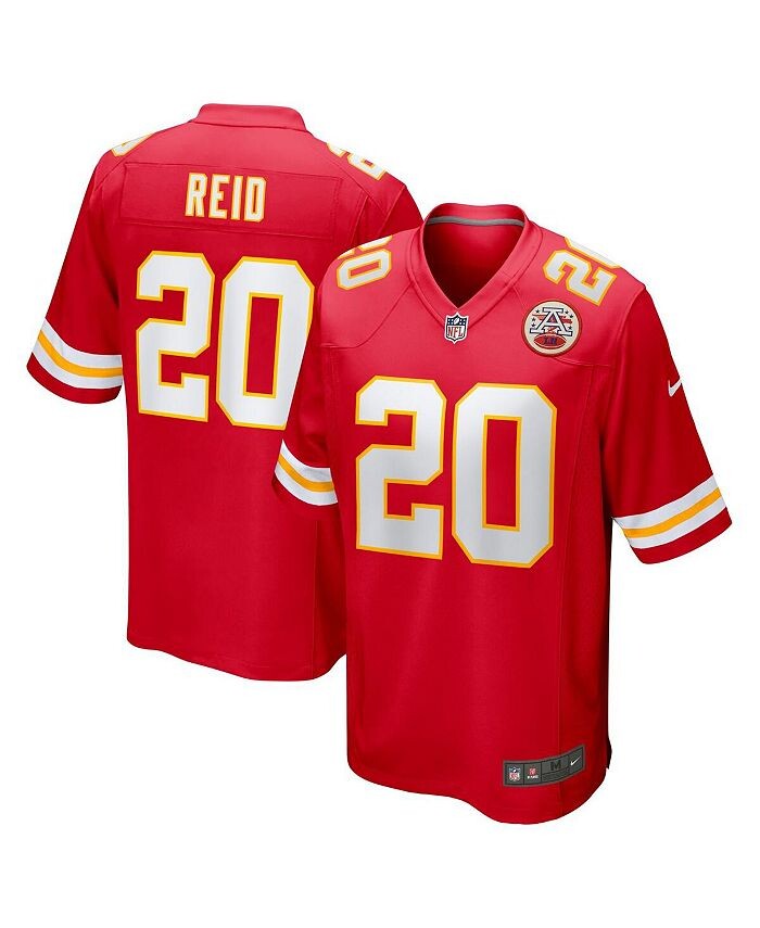 

Мужская красная майка Justin Reid Kansas City Chiefs Game Nike, красный