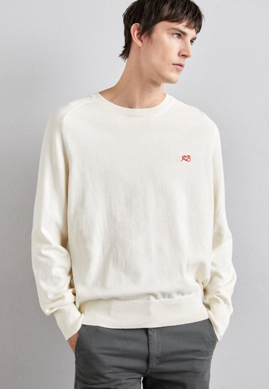 

Вязаный свитер LOVE CREW rag & bone, цвет ivory