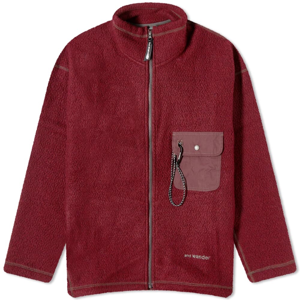 

Жаккардовая флисовая куртка на молнии Re Wool And Wander
