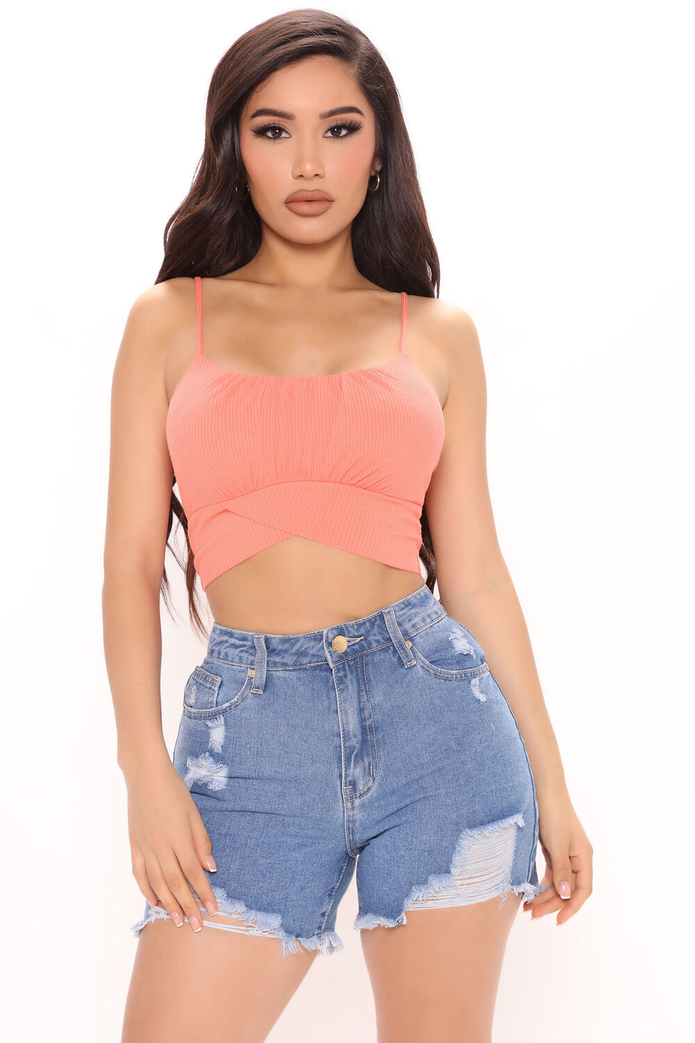 

Топ Fashion Nova BT02983, оранжевый