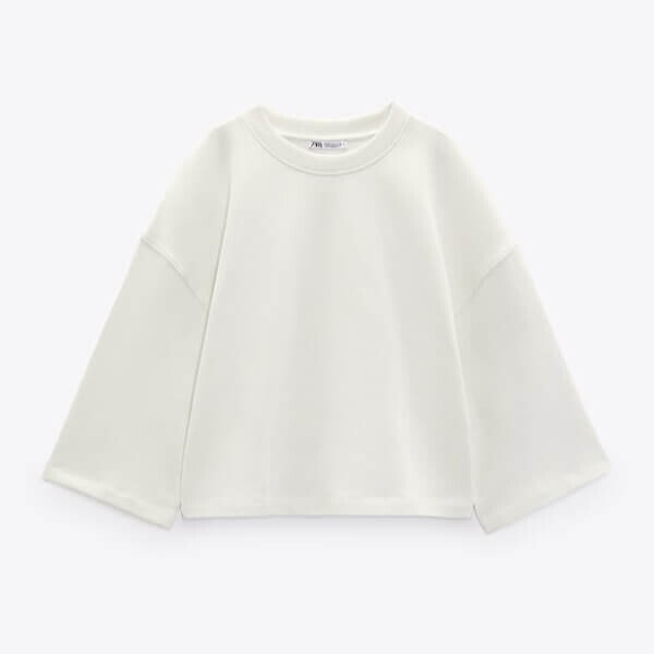 

Свитшот Zara Short Sleeve, кремовый