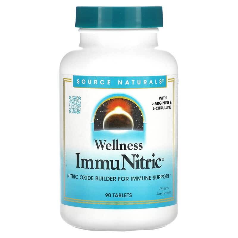Добавка для ежедневной поддержки иммунитета Source Naturals Wellness ImmuNitric, 90 таблеток source naturals wellness na cetin 90 таблеток