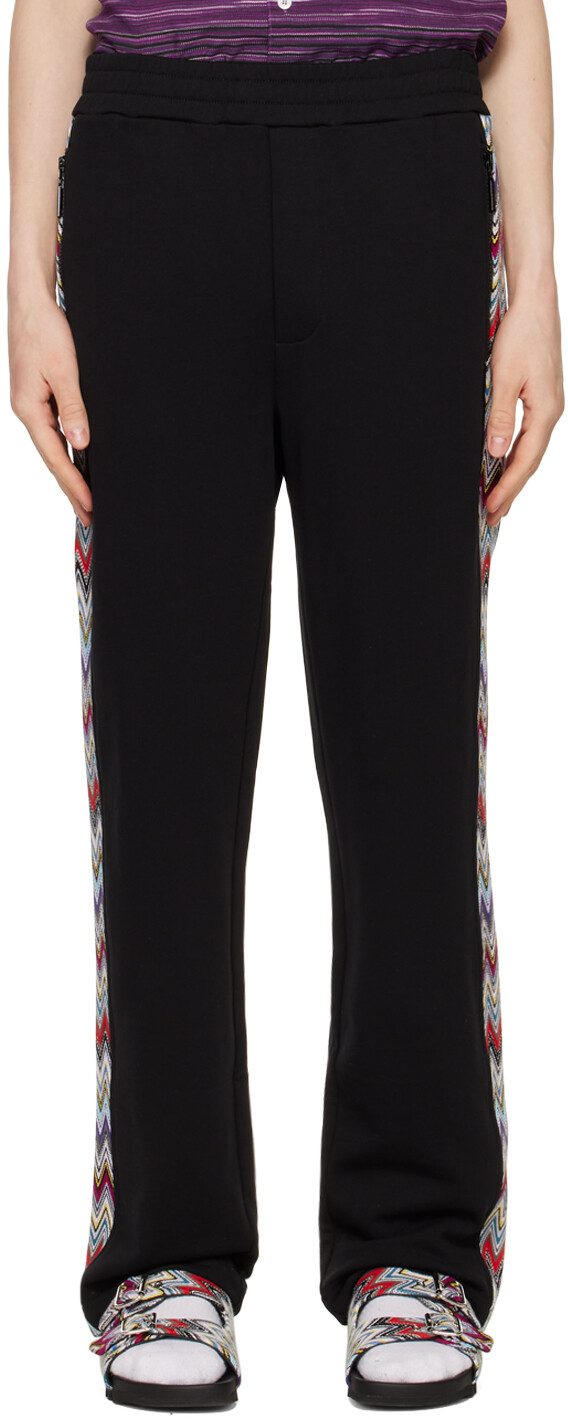 

Черные спортивные штаны с рисунком Missoni