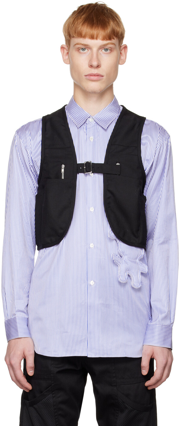 

Черный жилет с пряжкой Comme des Garçons Shirt