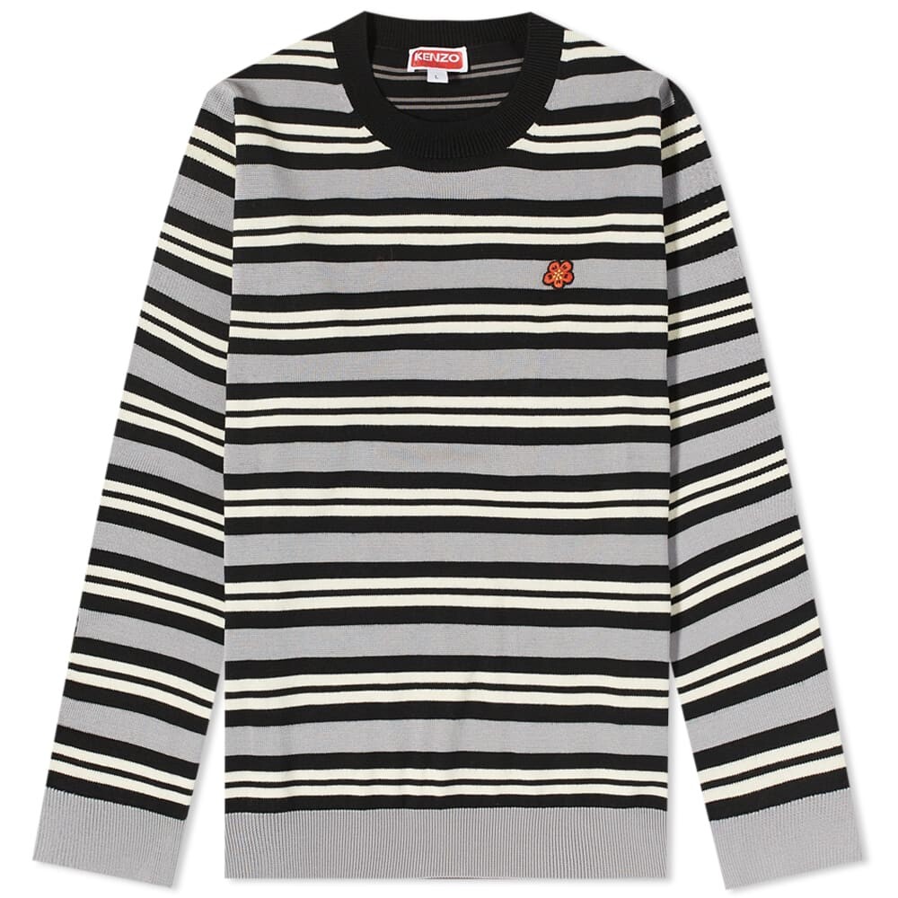 

Джемпер Kenzo Striped Crest Logo Crew Knit, Серый