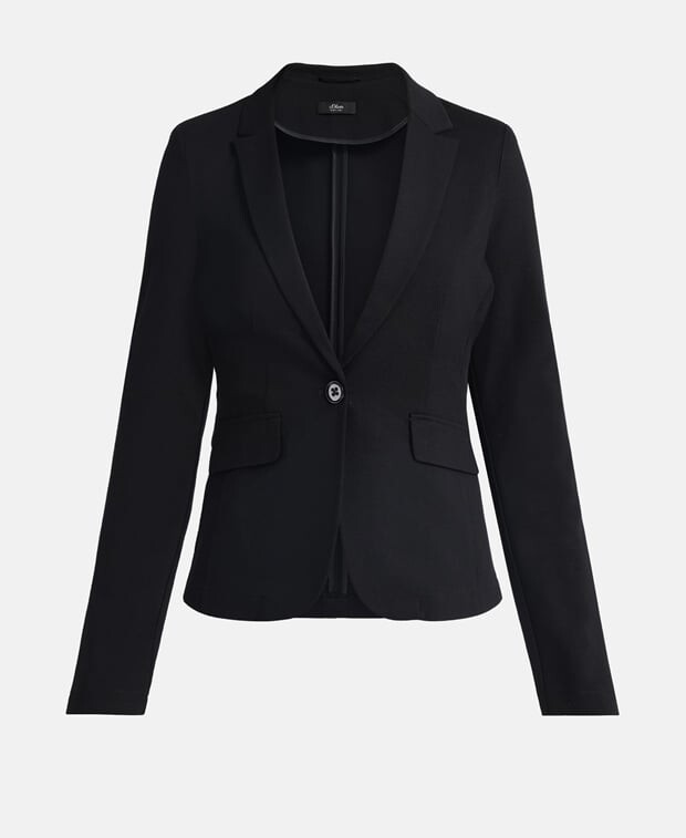 

Деловой пиджак S.Oliver Black Label, черный