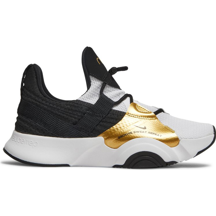 Кроссовки Nike Wmns SuperRep Groove 'White Metallic Gold Coin', белый кроссовки woden monica metallic gold