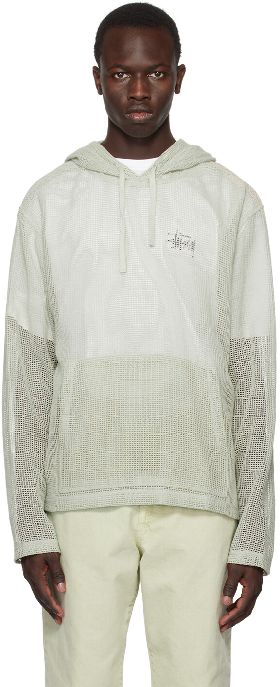 

Худи Off-White с кулиской Stüssy