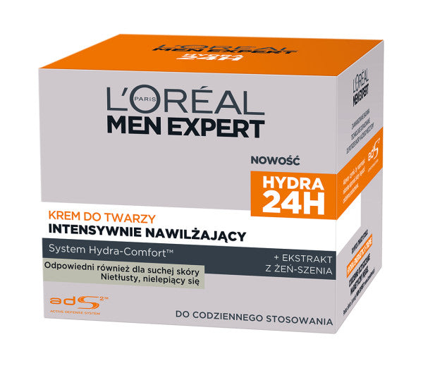 L'Oreal Paris Men Expert Hydra 24H интенсивно увлажняющий крем для лица 50мл цена и фото