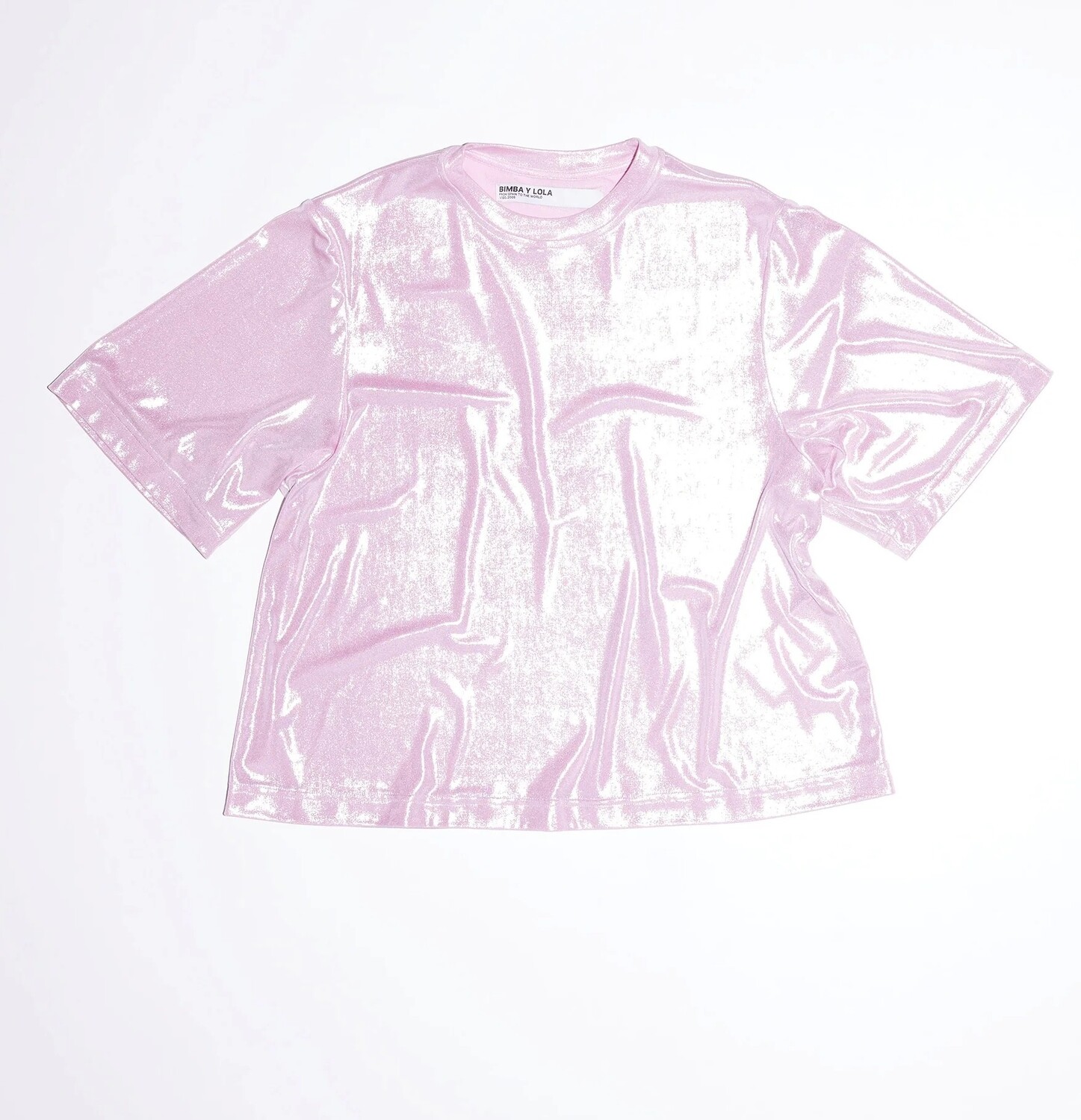 

Футболка Bimba Y Lola Shiny Print, розовый