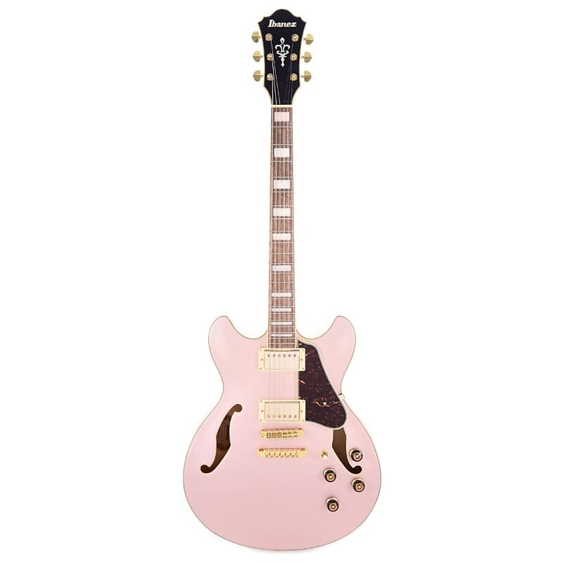 

Электрогитара Ibanez AS73G Artcore с полуакустическим корпусом из розового золота с металлической отделкой AS73GRGF