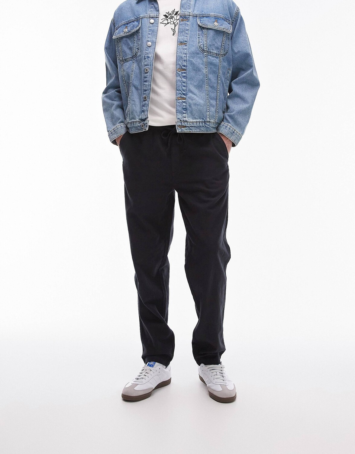 

Брюки Topman Linen, черный