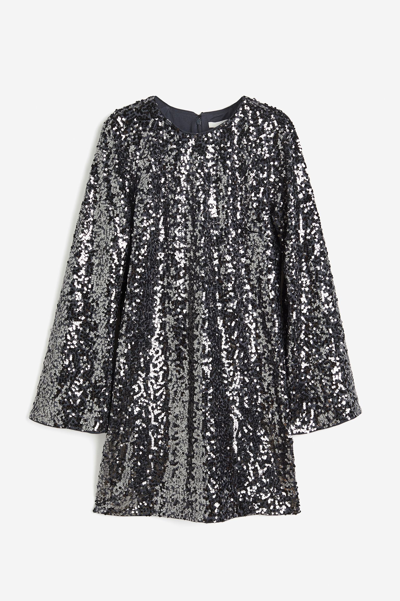 Платье H&M Sequined, темно-серый