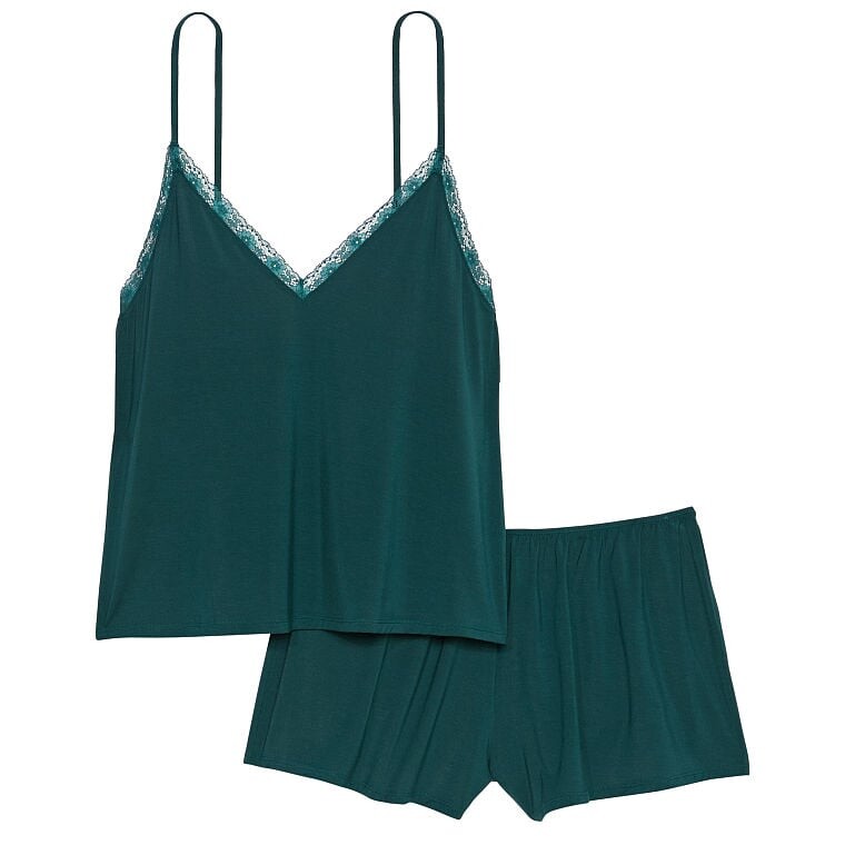 

Комплект Victoria's Secret Stretch Modal Cami, темно-зеленый