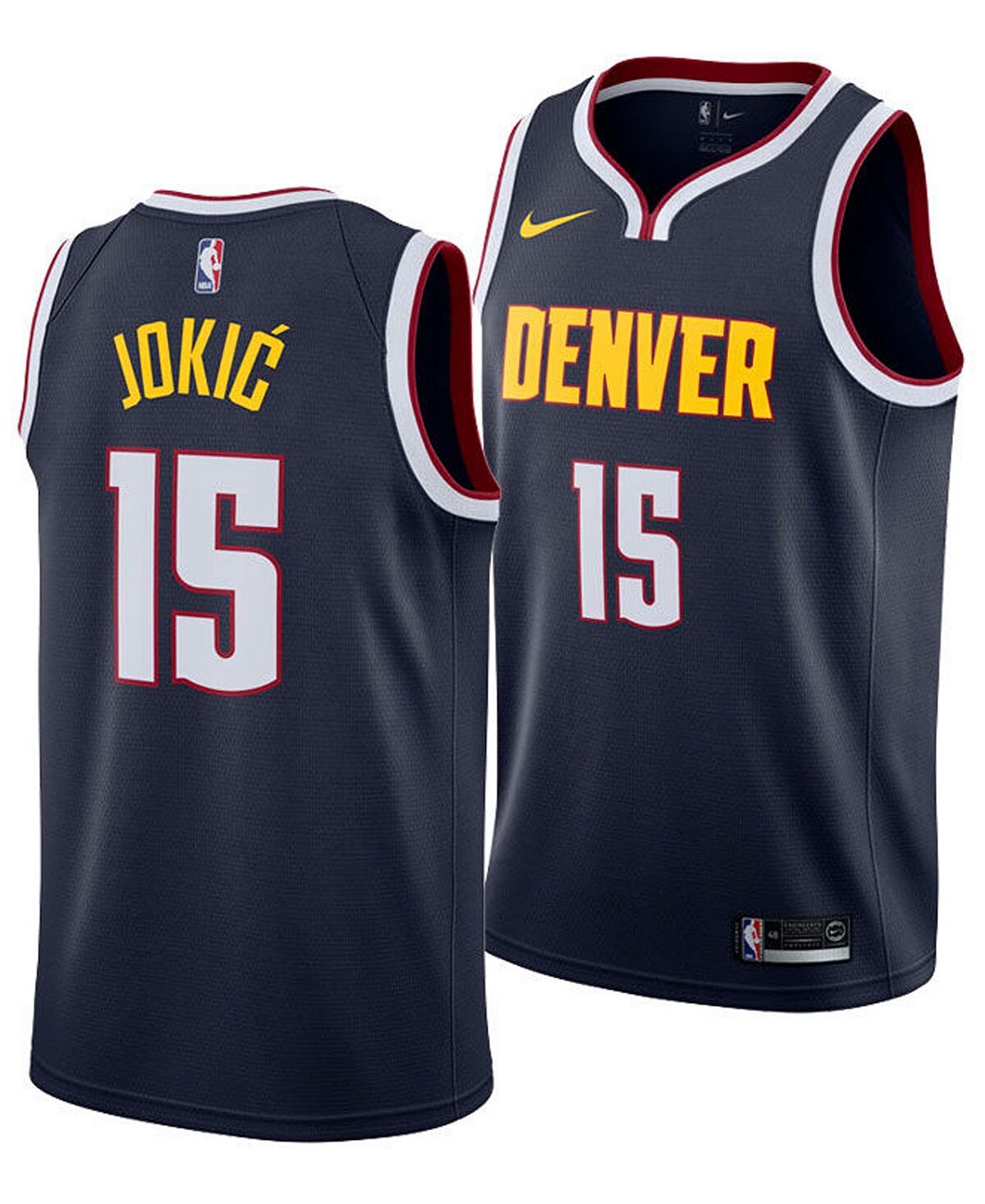 

Мужская футболка nikola jokic denver nuggets icon swingman Nike, синий