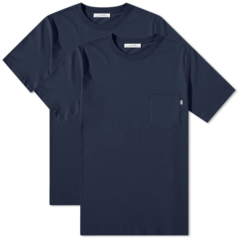 

Футболка Wood Wood Allan Crew Tee - 2 Pack, Черный