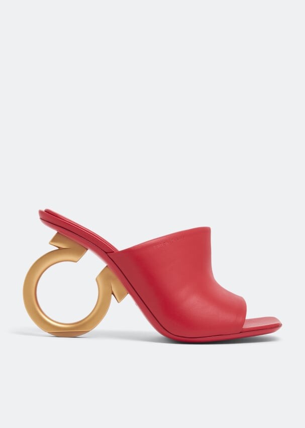 

Мюли FERRAGAMO Elina mules, красный