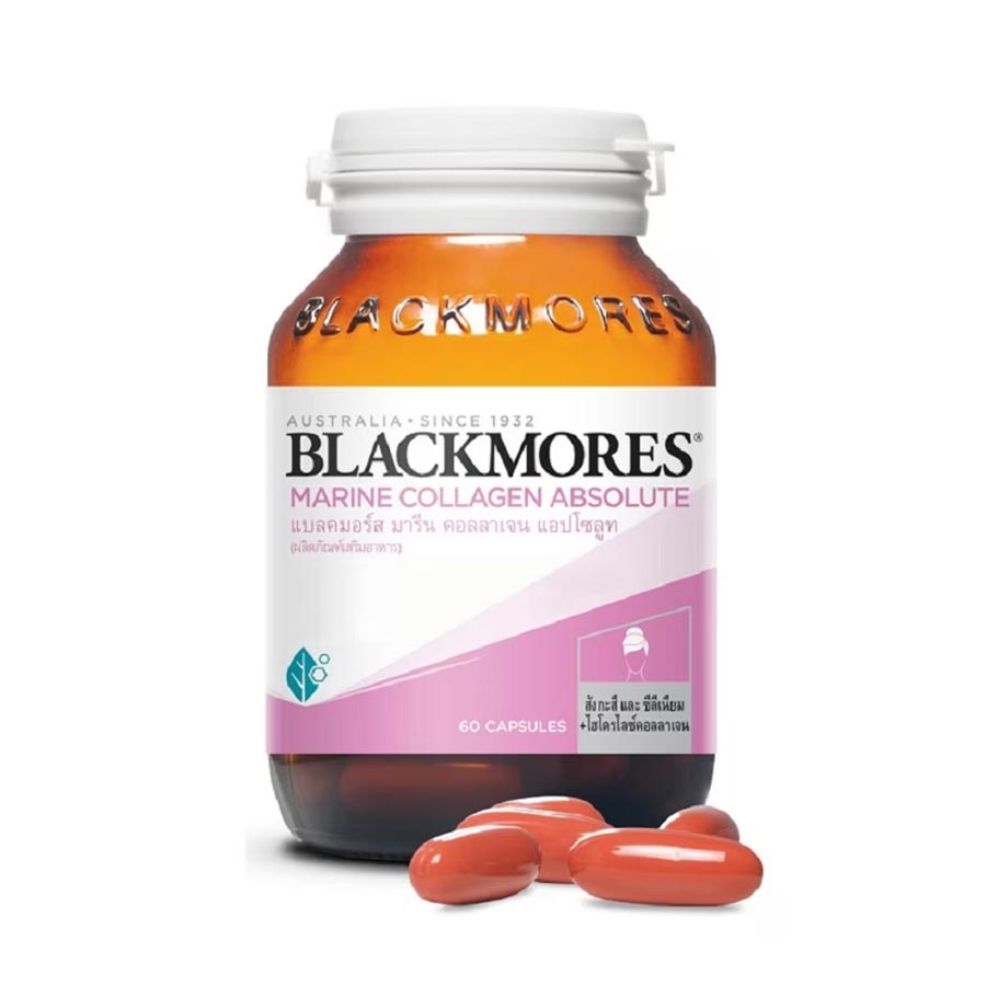 Пищевая добавка Blackmores Marine collagen absolute, 60 капсул пищевая добавка blackmores omega mini double concentrate 200 капсул