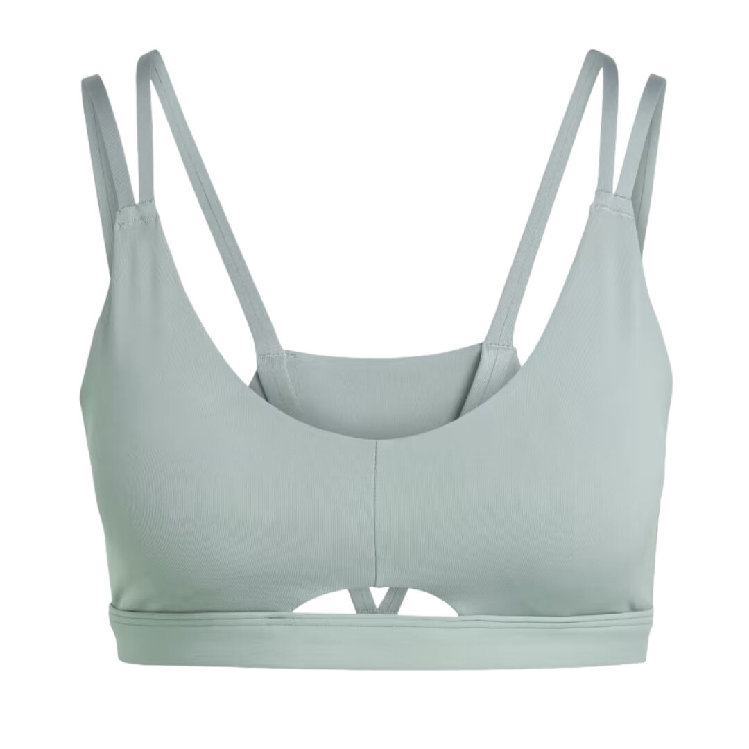 

Спортивный бюстгальтер Adidas Yoga Studio Luxe Light-support, зеленый
