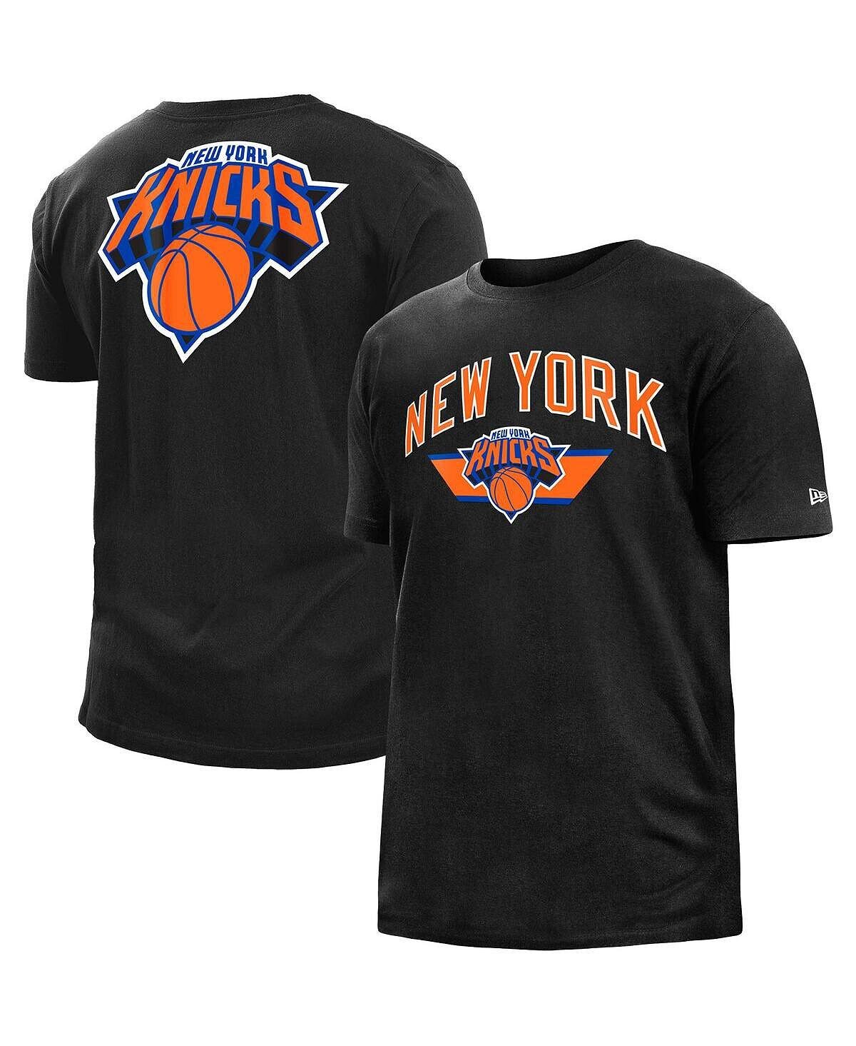 

Мужская черная футболка new york knicks 2022/23 city edition из матового джерси New Era, черный