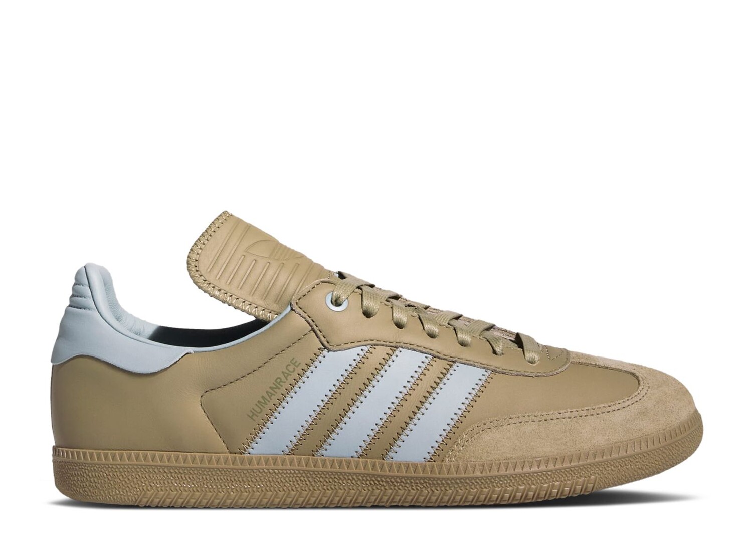 

Кроссовки adidas Pharrell X Samba Human Race 'Orbit Green Ash Grey', зеленый, Зеленый;коричневый