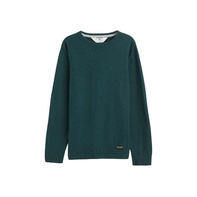 

Джемпер H&M Fine-knit Cotton Sweater, зеленый