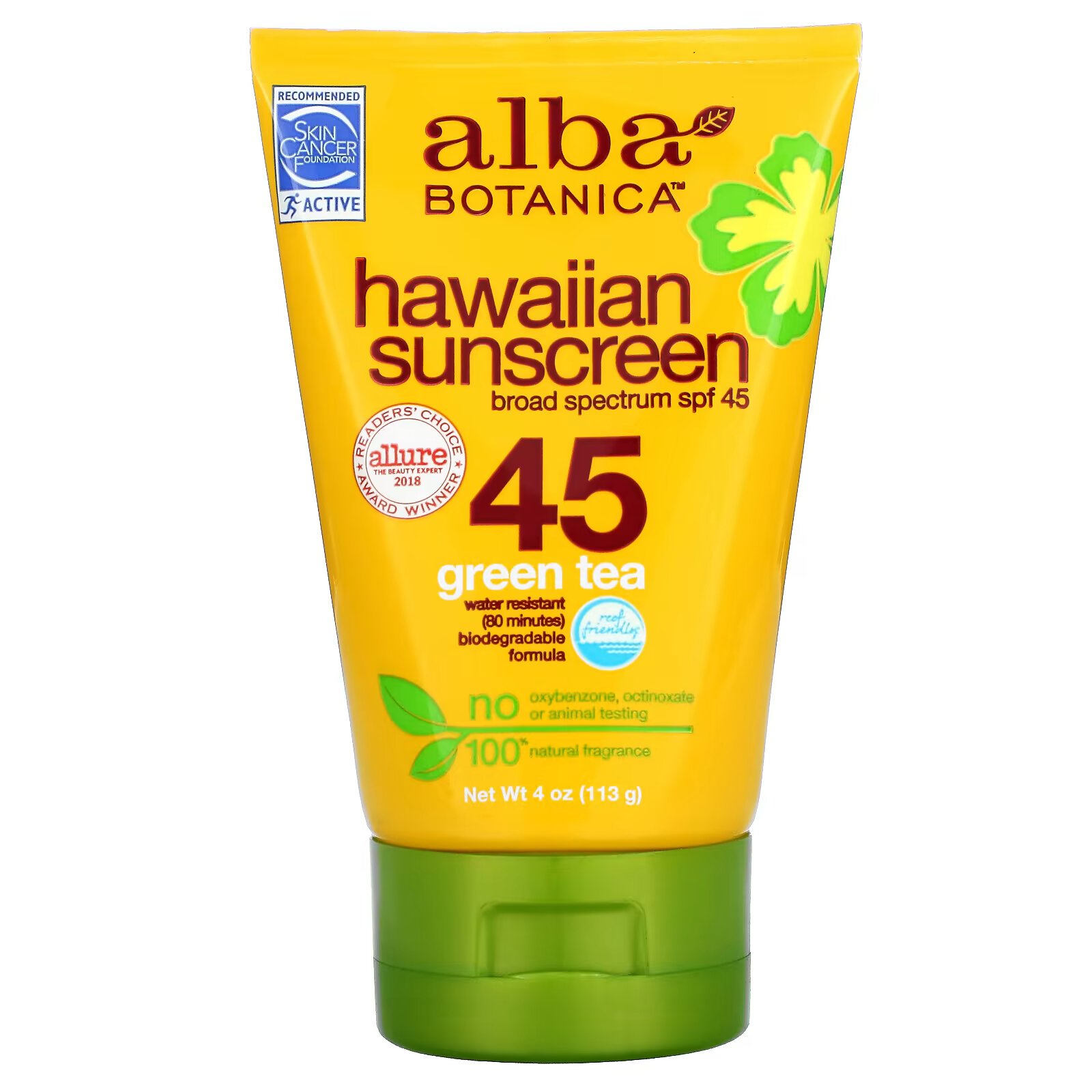 Alba Botanica солнцезащитное средство SPF 45, 113 г - фото