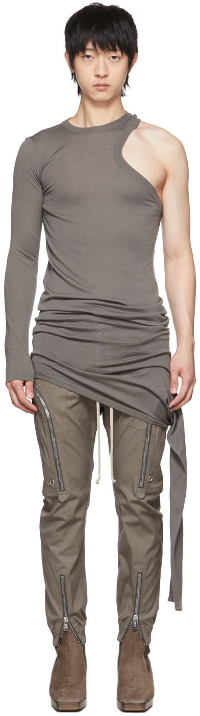 

Серый шерстяной свитер Rick Owens