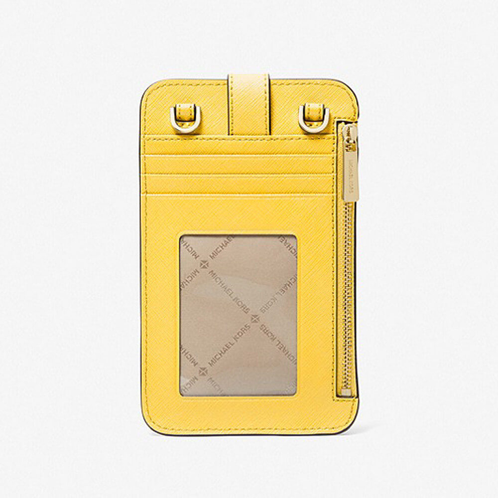 Сумка кросс-боди Michael Michael Kors Saffiano Leather Smartphone, желтый –  заказать по выгодной цене из-за рубежа в «CDEK.Shopping»