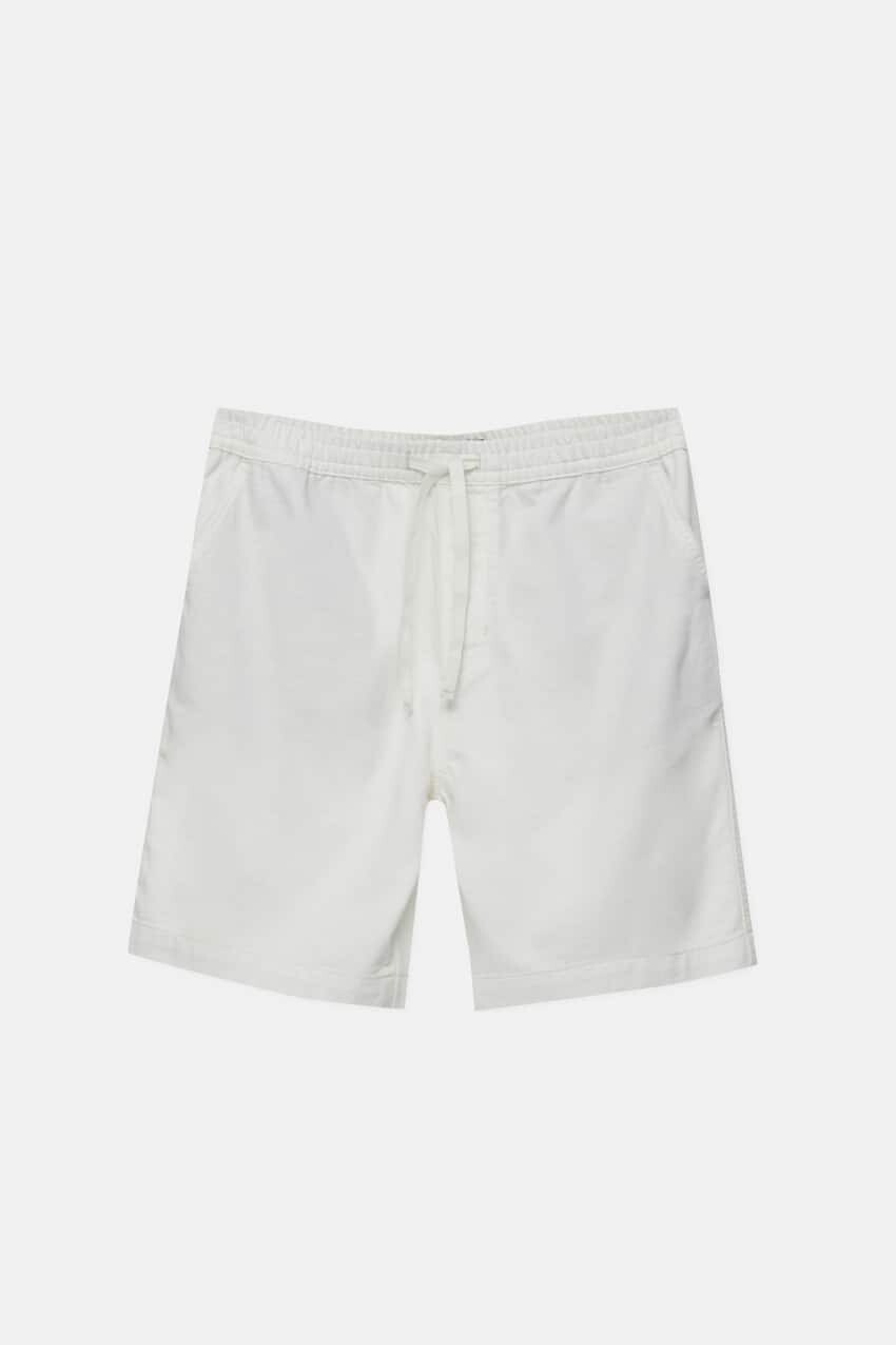 

Шорты Pull&Bear Textured Chino Bermuda, белый