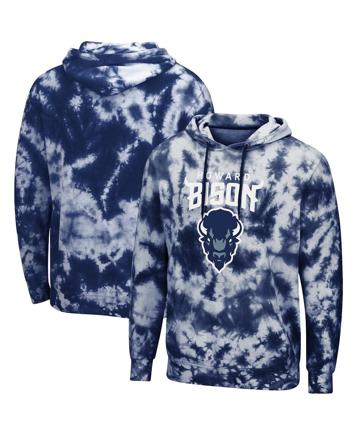 

Мужская темно-синяя толстовка с капюшоном howard bison tie-dye Colosseum, синий