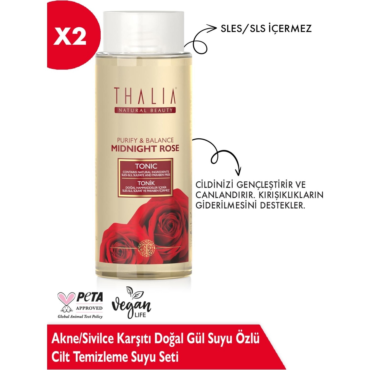 Набор для очищения кожи Thalia с экстрактом натуральной розовой воды 36pcs set acne pimple patch invisible acne stickers skin care acne master pimple remover hydrocolloid patches beauty tools