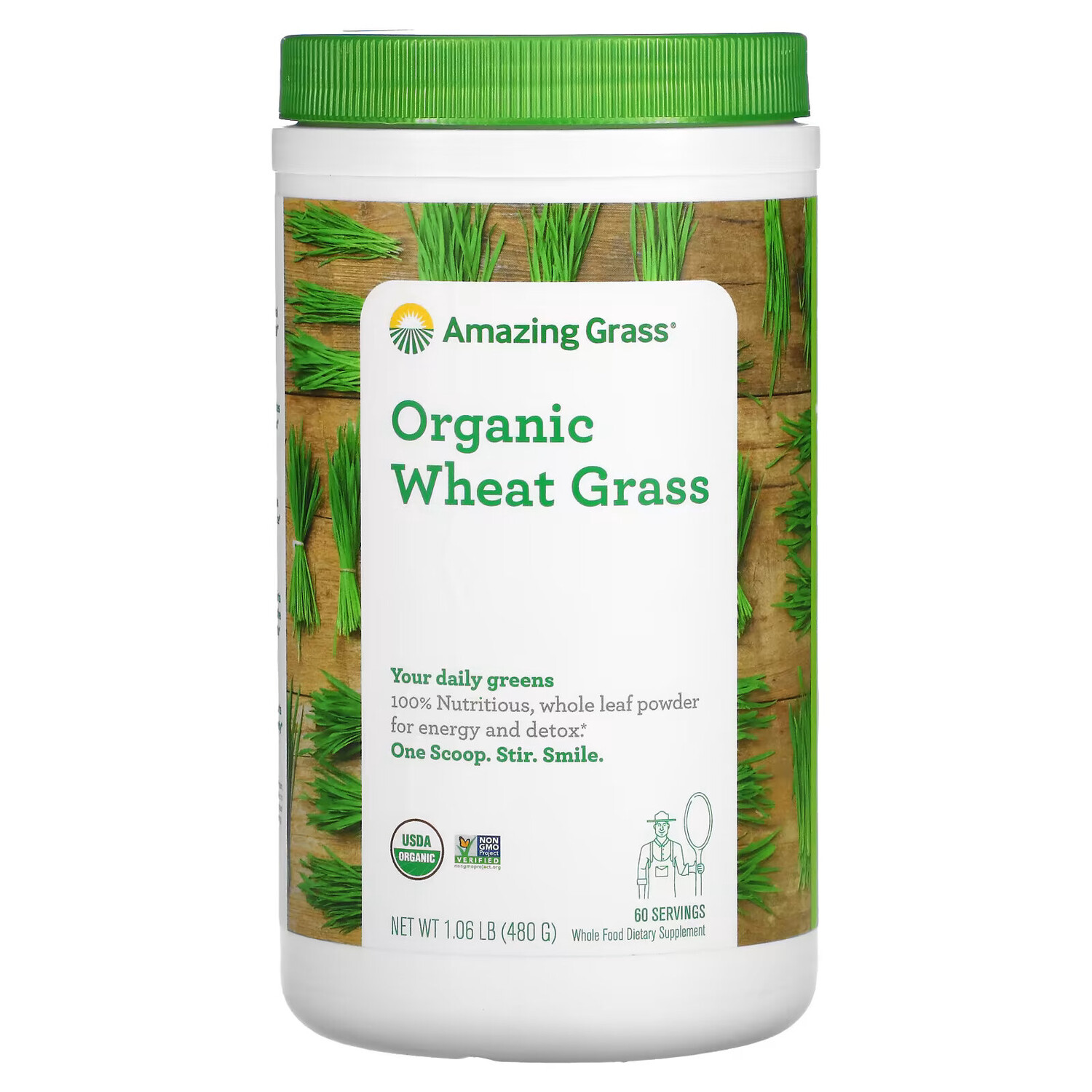 

Amazing Grass, Органические ростки пшеницы, 480 г (17 унций)