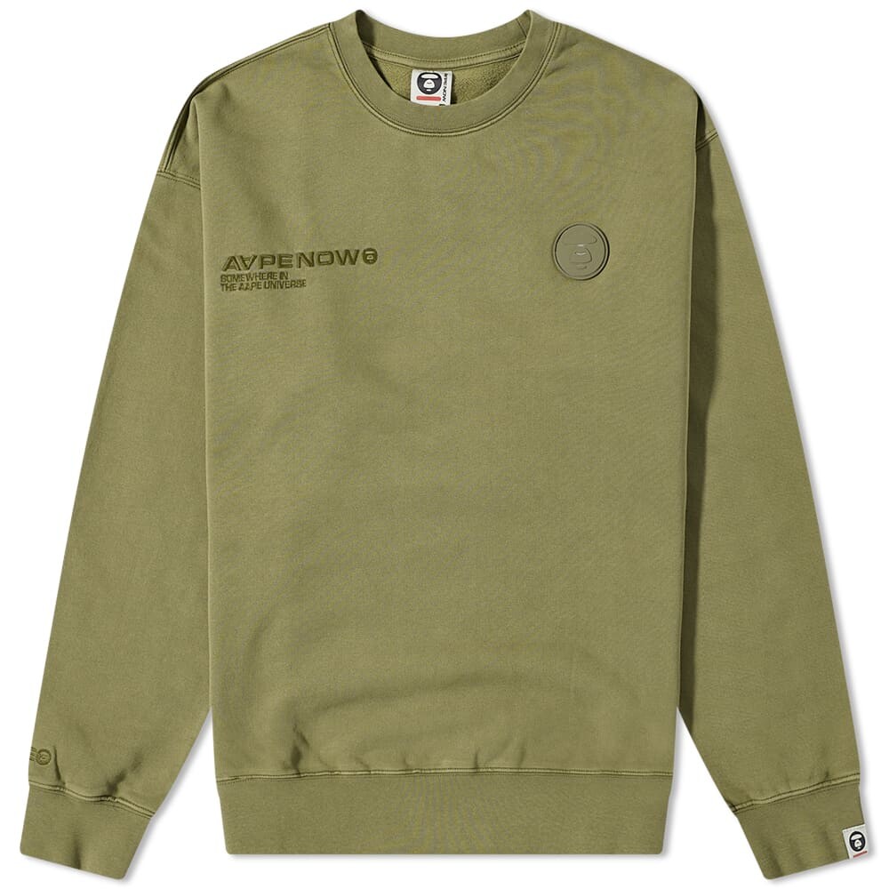 

Толстовка AAPE AAPE Now Washed Crew Sweat