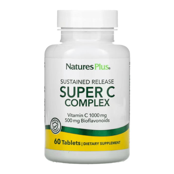 Комплекс с витамином C NaturesPlus 1000 мг, 60 таблеток