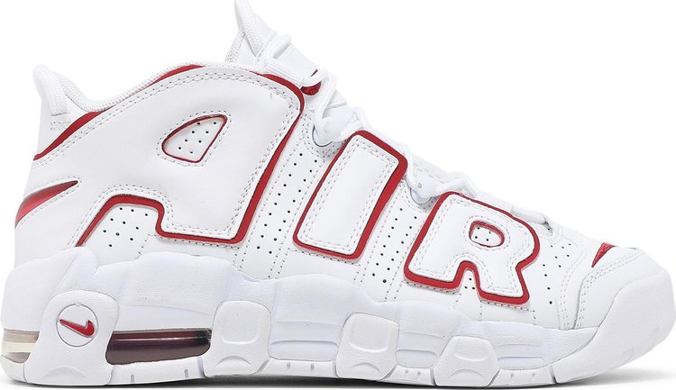 Nike air uptempo store red and white