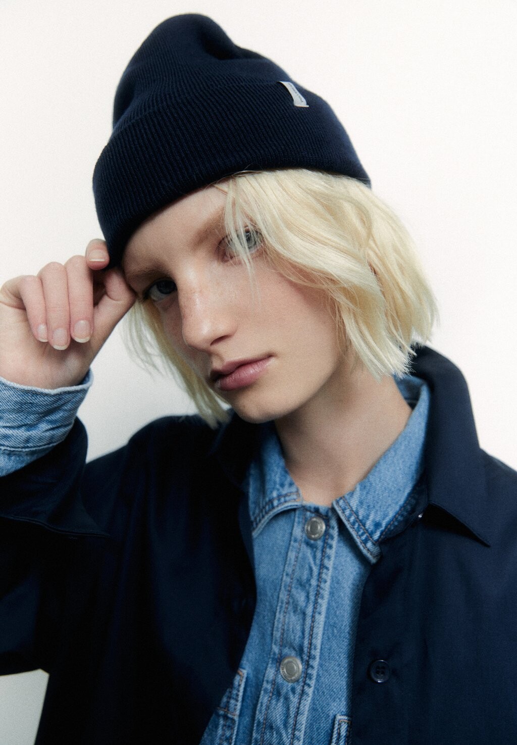 

Шапка With Label Detail PULL&BEAR, цвет dark blue