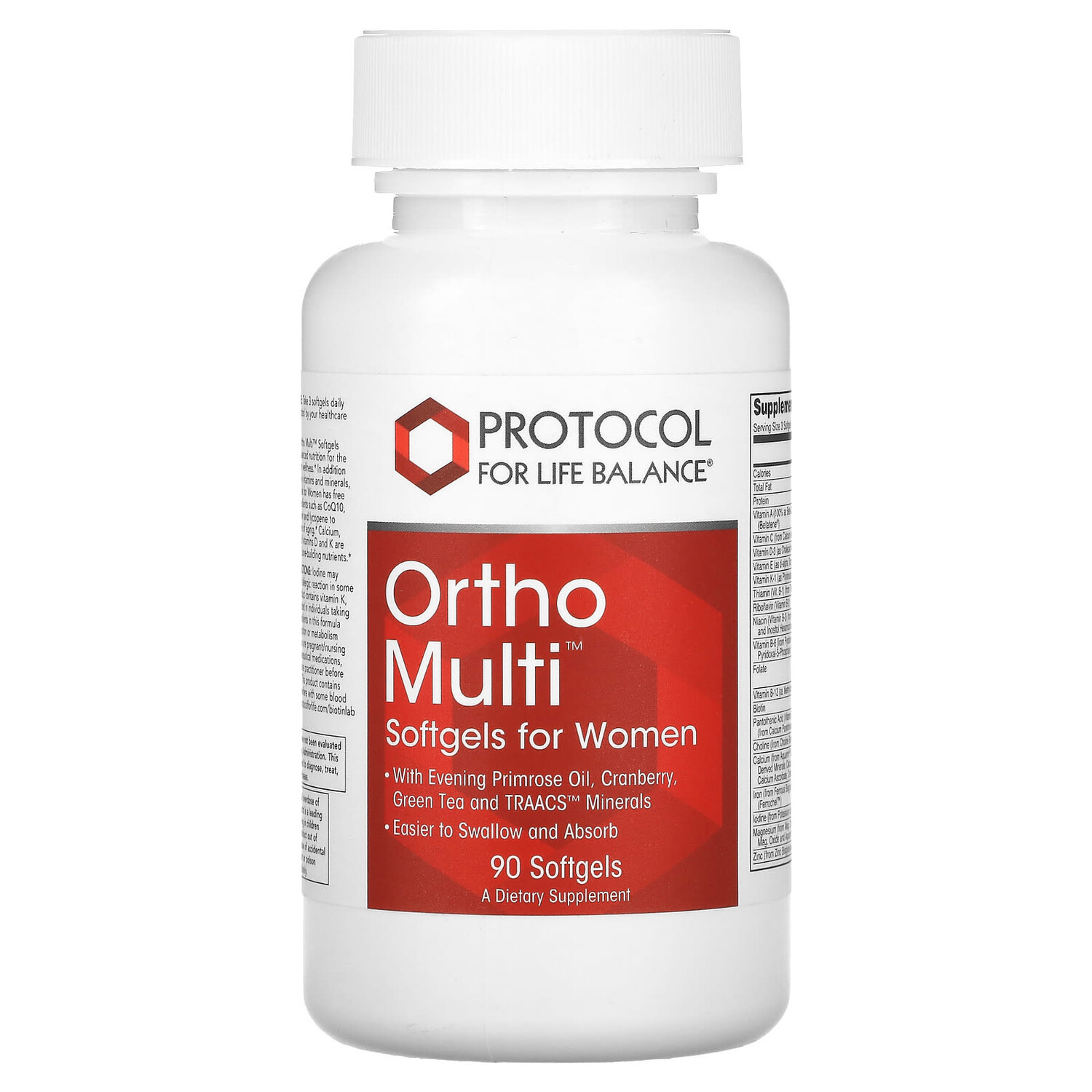 

Ortho Multi для женщин, 90 мягких таблеток, Protocol for Life Balance