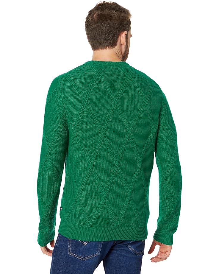 Свитер Nautica Sustainably Crafted Textured V-Neck Sweater, цвет Parrot Green