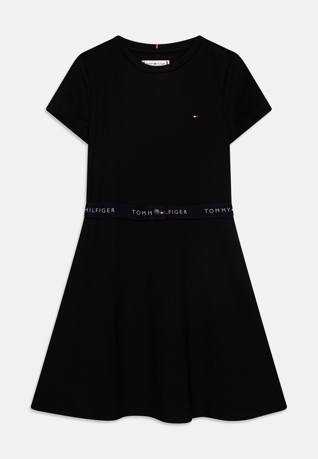 Платье из джерси Essential Skater Dress Tommy Hilfiger, черный