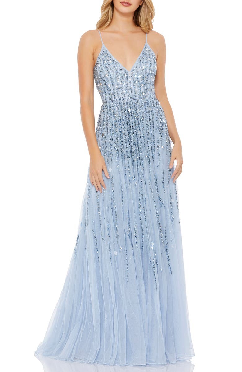 

Платье из тюля с пайетками MAC DUGGAL