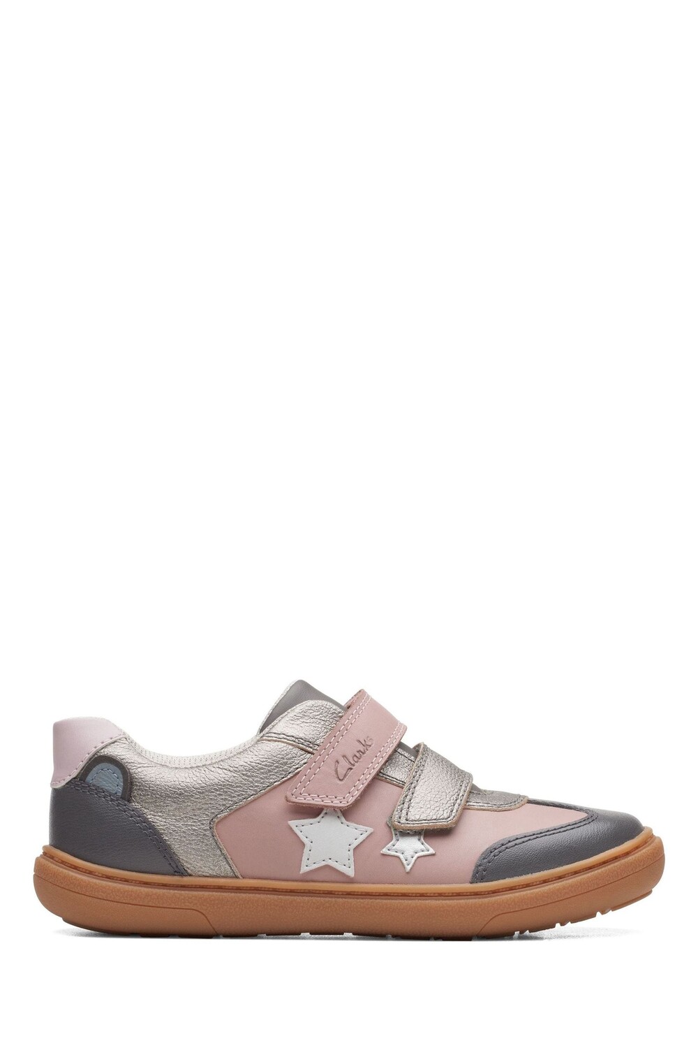 

Детская спортивная обувь с флеш-принтом Clarks, розовый