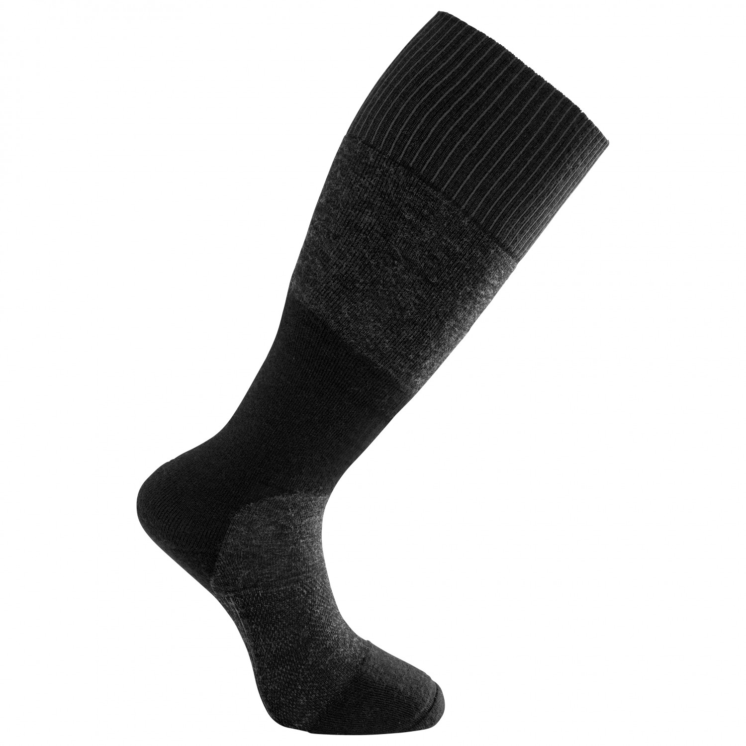 Походные носки Woolpower Socks Skilled Knee High 400, цвет Dark Grey/Black