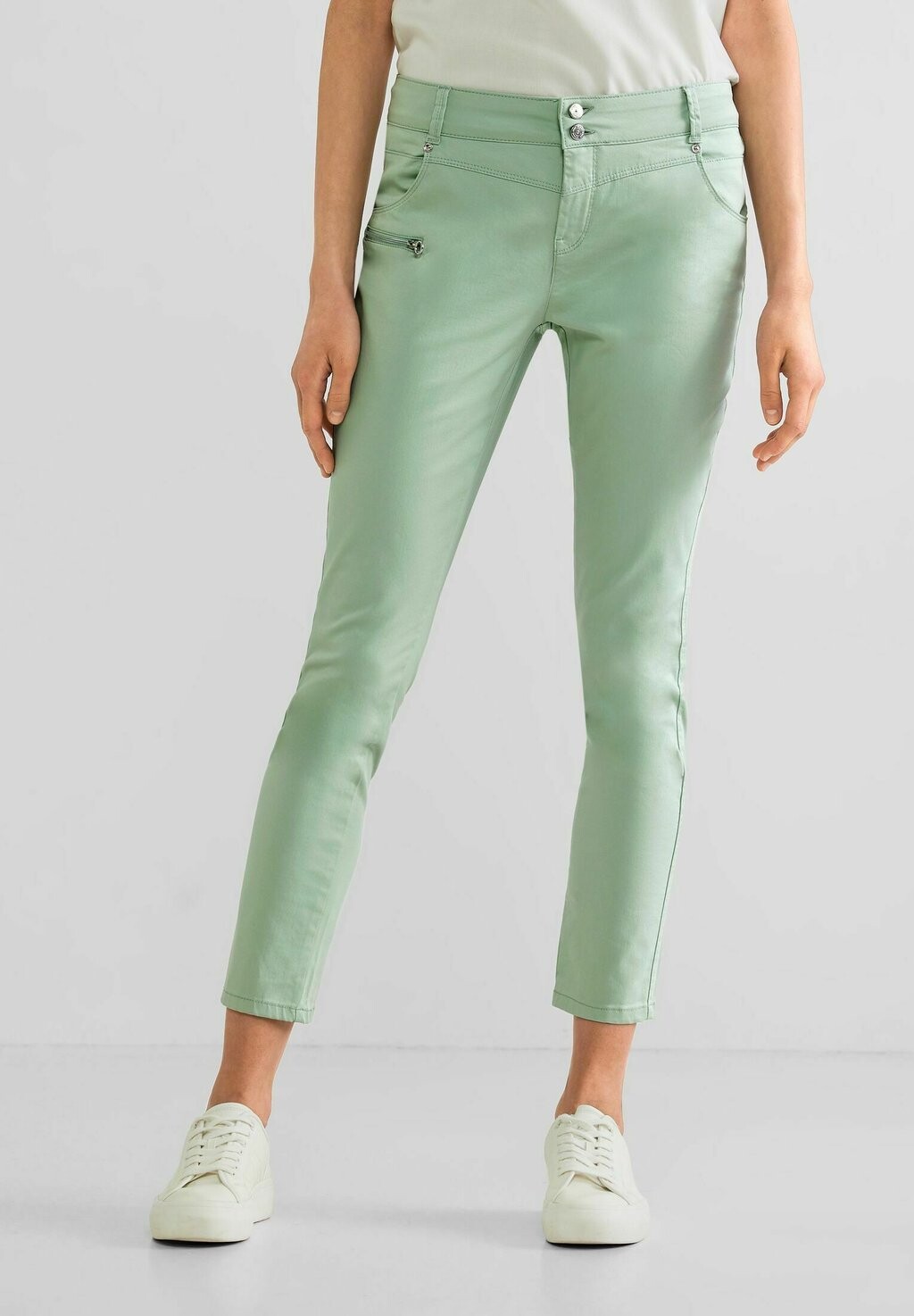 

Брюки MIT ZIPPER Street One, цвет grün