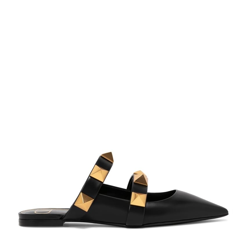 

Мюли VALENTINO GARAVANI Roman Stud flat mules, черный