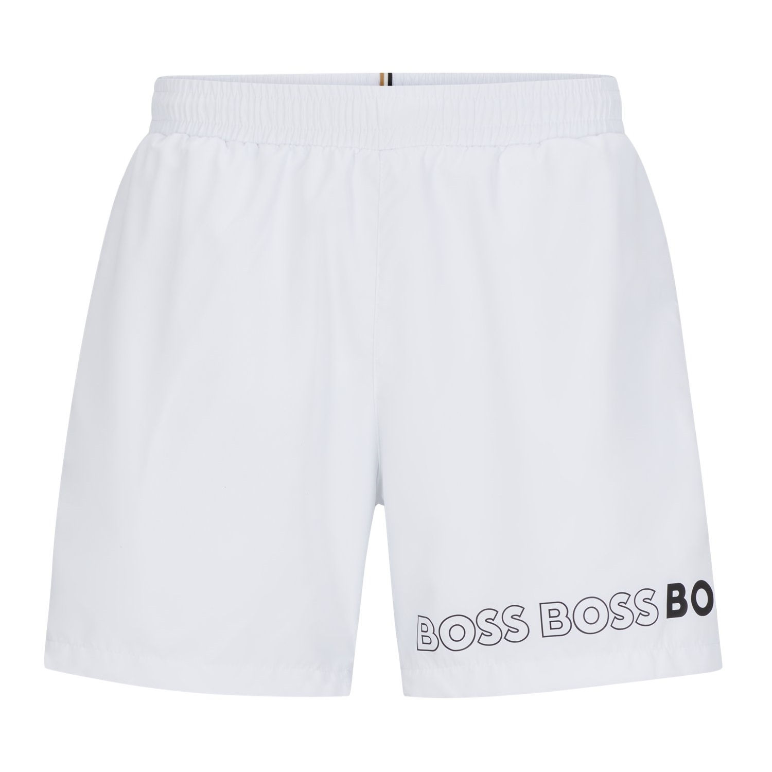 Купальные шорты Hugo Boss With Repeat Logos, белый купальные шорты hugo boss with repeat logos темно серый