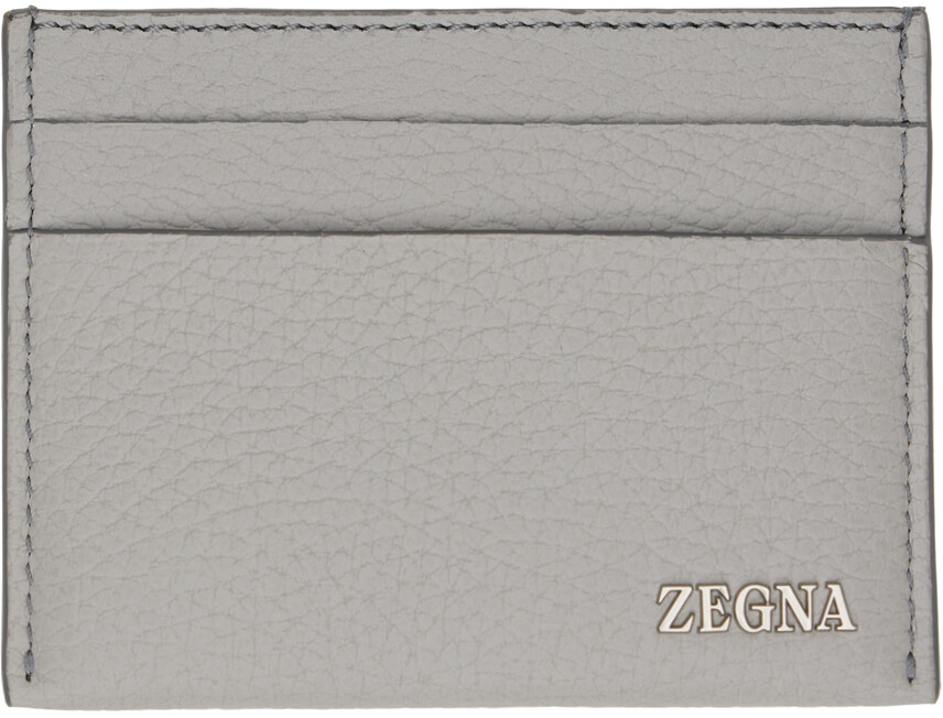 

Серый простой держатель для карт ZEGNA