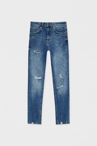 

Рваные морковные джинсы PULL&BEAR
